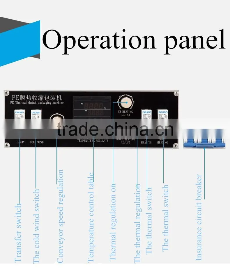 BSE5038 PE heat shrinkable packaging machine encapsulation machine PE shrinkable film packaging machine shrink film machine