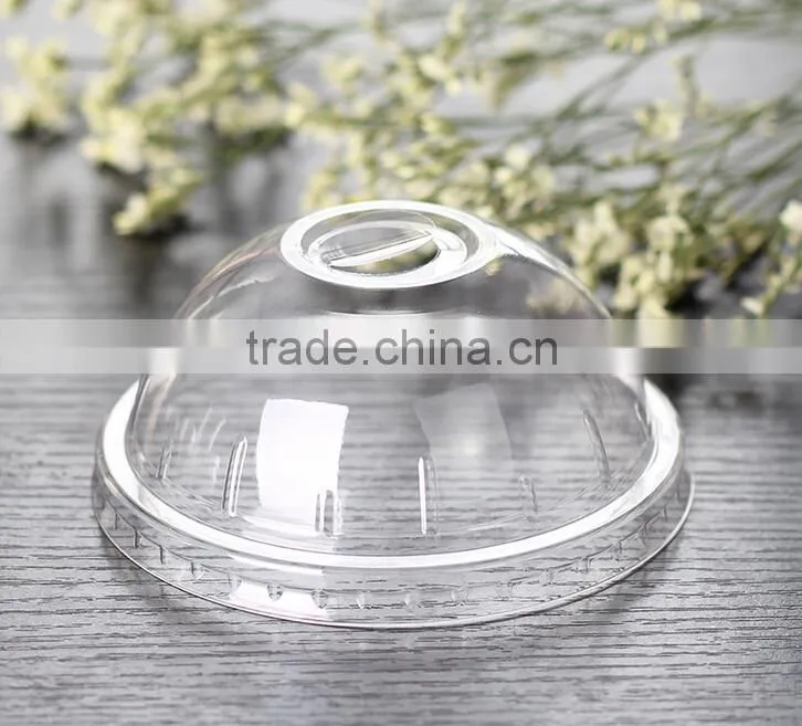 Customized Disposable High Transparent Dome Plastic Cup Lids China Manufactory Price