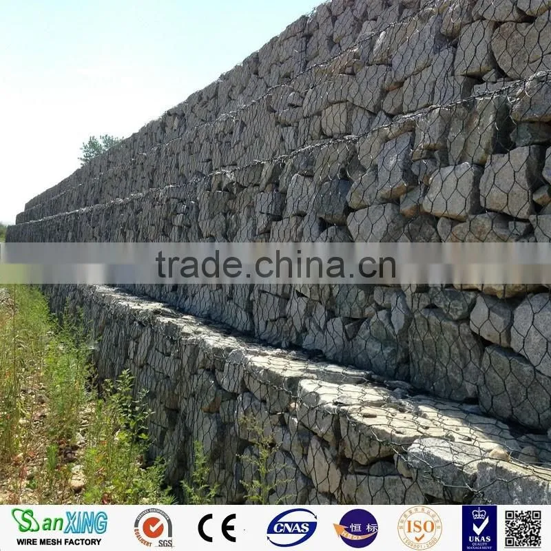 ultra fine stone cage net rockfall fence custom wire baskets