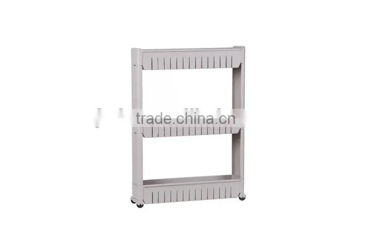 Multi-purpose Removable 3-layer Plastic Bathroom Shelf Crevice Gap Commodity Shelf