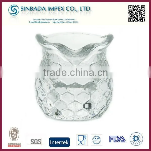 2015 hot sale custom cheap crackle glass hurricane candle holders