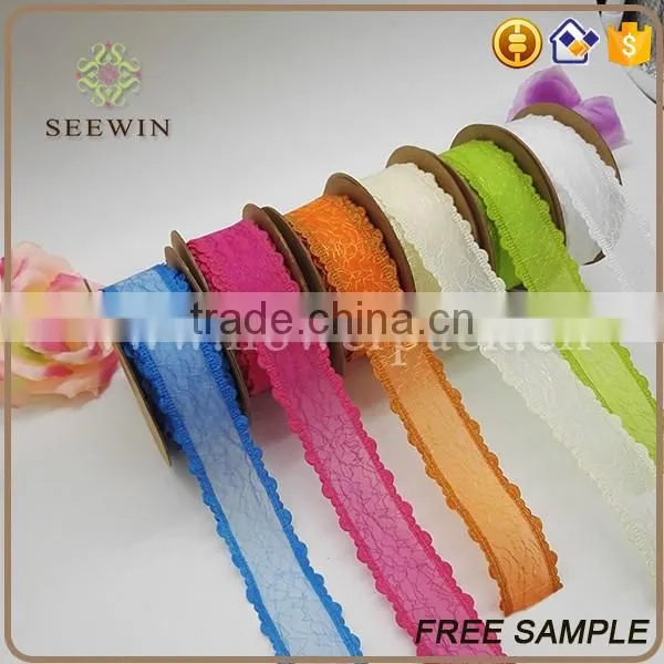customized organza and mesh ribbon