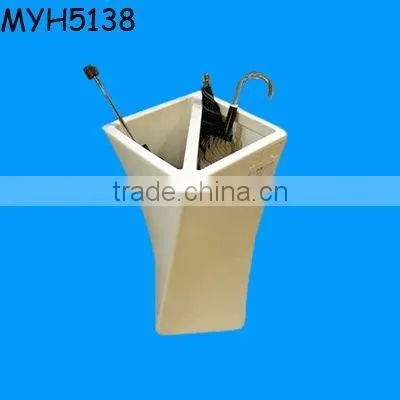 Square ceramic umbrella stand