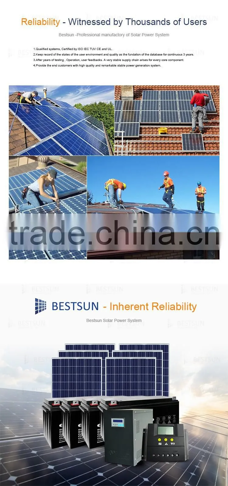 BESTSUN BFS-1500w Maintenance Free Solar Power Solar Energy System Price 1.5KW