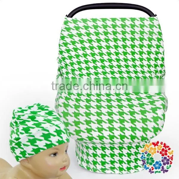 New Style Orange Solid Color Nursing Cover Organic Cotton Multi Use Car Seat Cover Baby