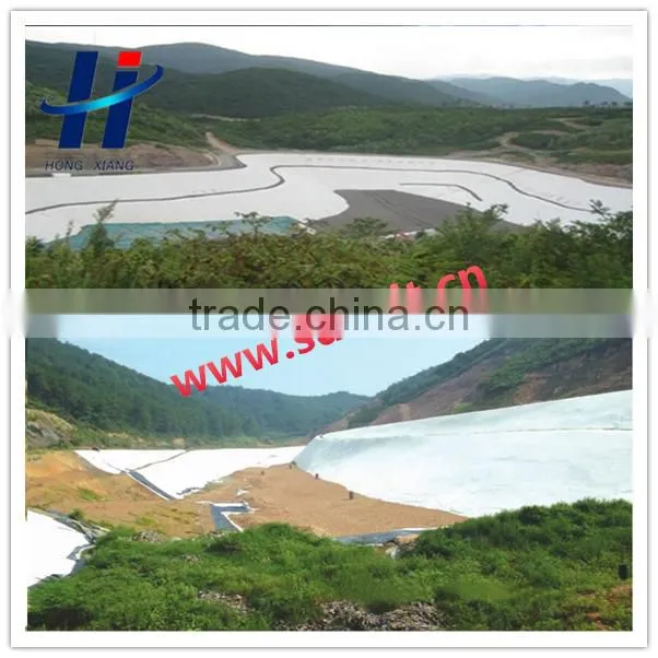 PET short fiber non woven geotextile for landfill filtration