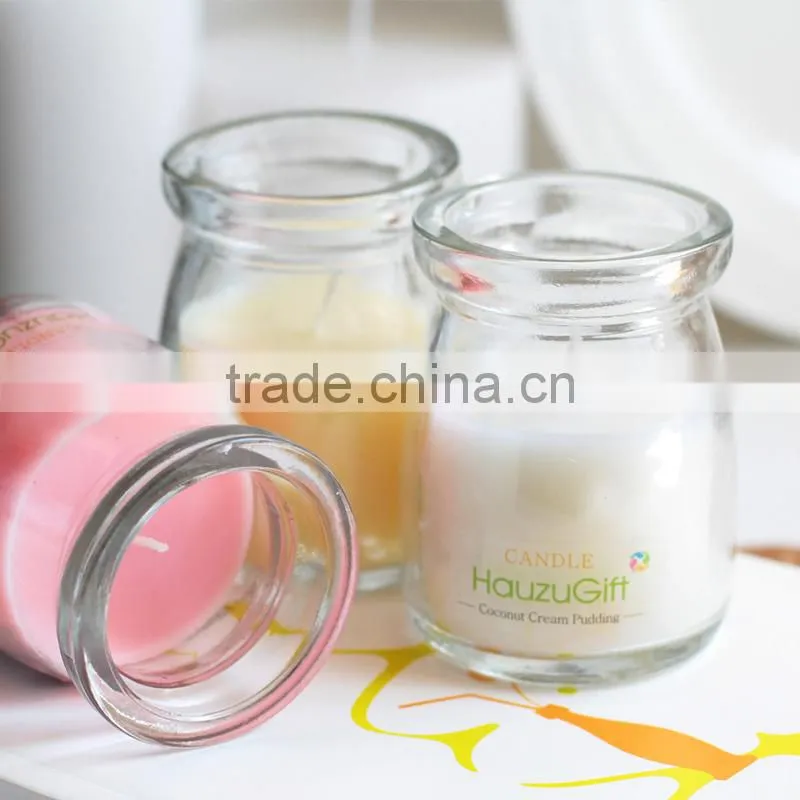 Smokeless candle glass cup / romantic scented candle birthday candle jar