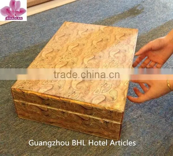 Fancy PU leather Gift box with lock, Christmas gift case