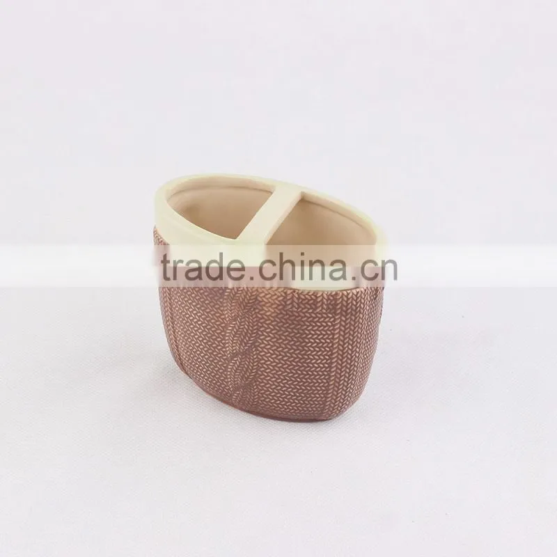 20%save 2016 home decoration yellow and brown ceramic bathroom accessories sets