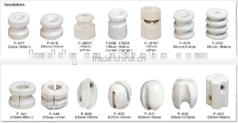 F3002 Porcelain electric fence insulator