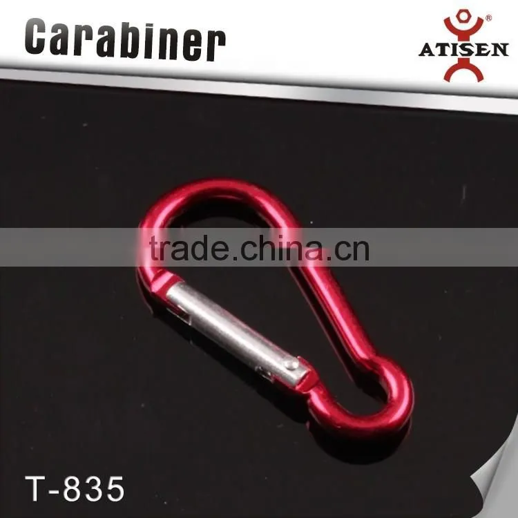 Wholesale Climbing Carabiner Hook Camping Key Ring Sport Keychain Camping Accessory