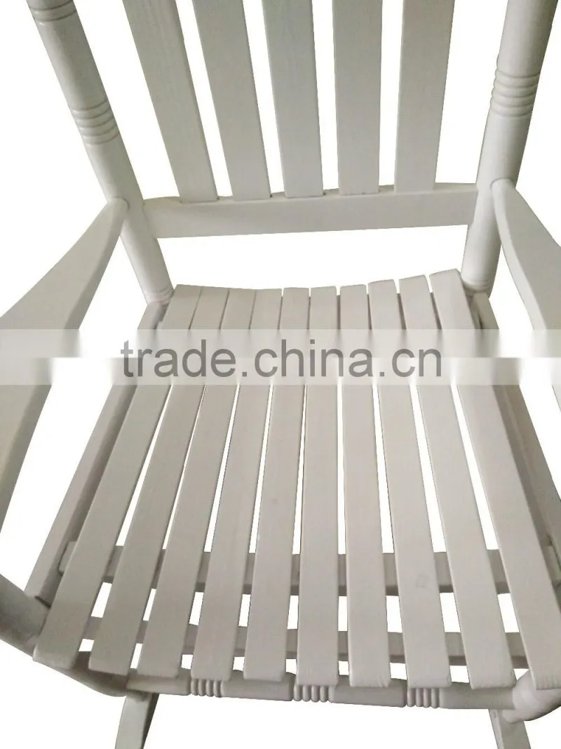Manufacturer directly supply the set of wooden rocking chair and table for hot sale