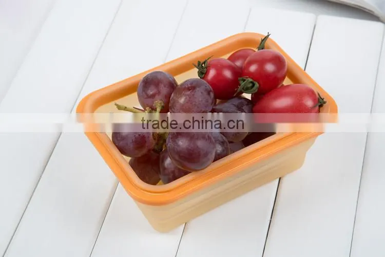 Collapsible food storage containers,silicone preservation box