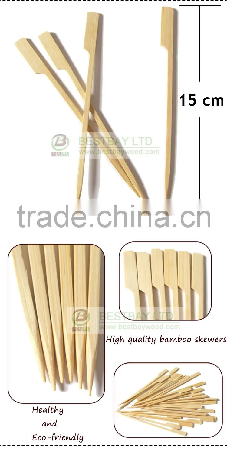 Teppo/flag/gun/golf bamboo bbq skewer Made in China factory direct sell