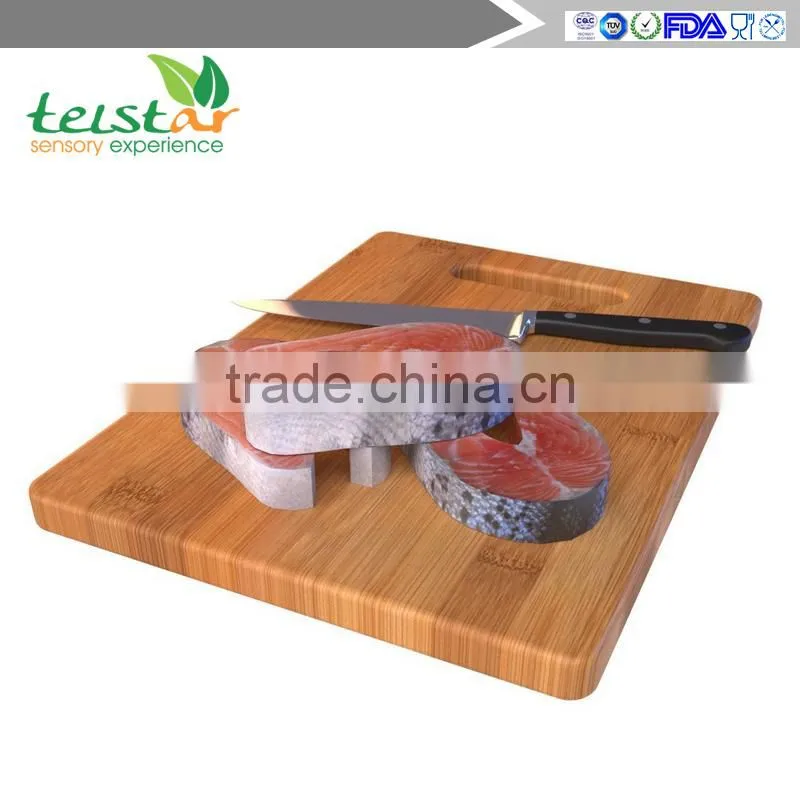 Enduring Bamboo 3 Piece Cutting Board Set Breads Meats Vegetables - Hardy Bamboo Care Instructions & Lifetime Guarantee