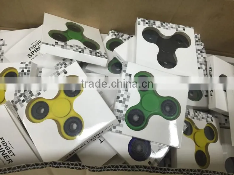Fidget spinner Toy plastic ABS Aluminum Copper Hand Spinner with 608 ceramic ball bearing