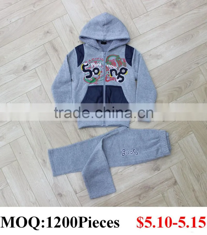 Boys Hoodies Lovely Fleece Sets Child Boutique Cothes