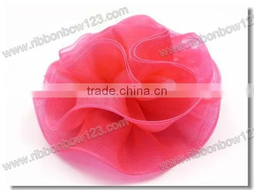 accessories organza red fabric rose