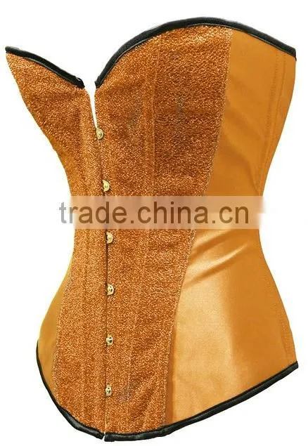 New Feeling Whole Sale Cheap Halloween hot sale mature Women Burlesque Waist Cincher Corset Purple Red Green Golden Blue Color