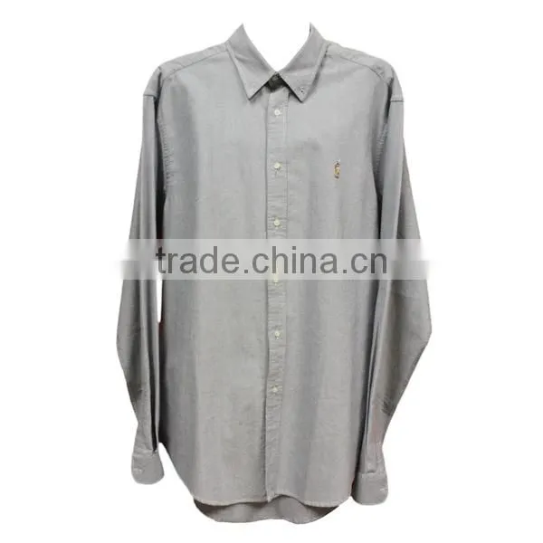 men's fashion design long sleeve casual wear pointed collar loose-fitting solid color men's fashion shirts