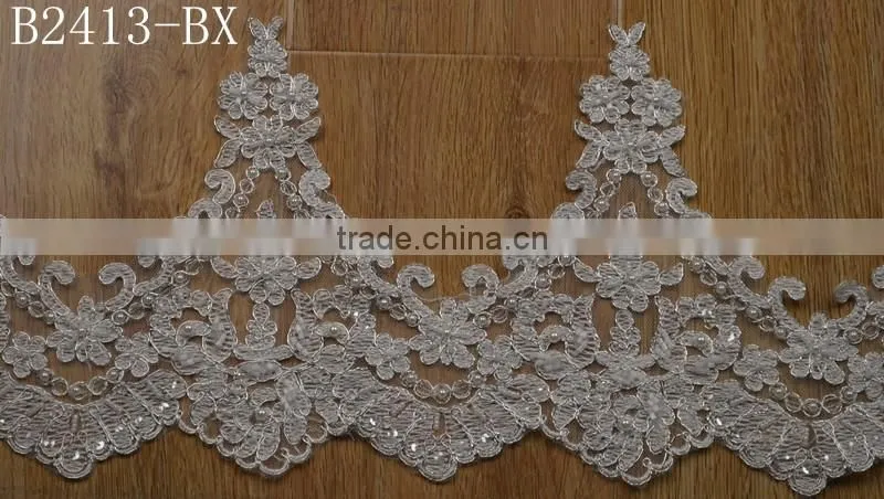 2017 hot sale & high quality lace border sarees for wholesales