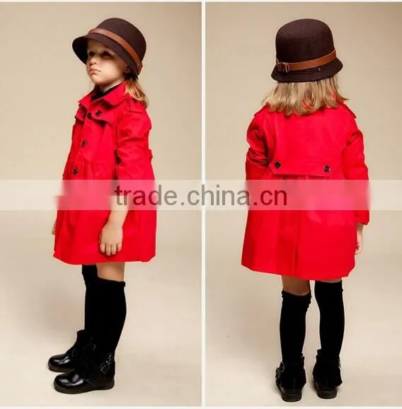 Newest Autumn winter fashion Children wind coat girl's jacket outwear kids thick wind coat children jacket coat