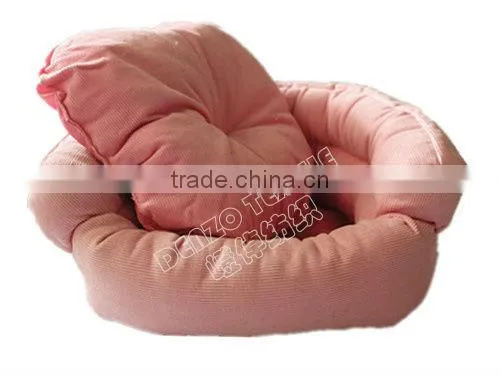 Pink dog bed