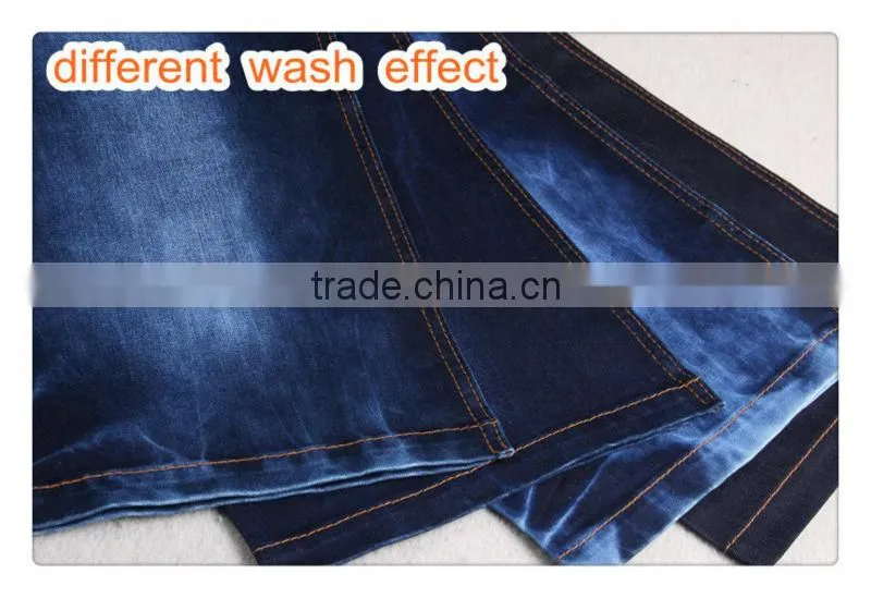wholesale 100% rope dye cotton jersey knitted denim fabric