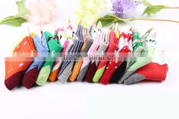autumn&winter high quality 100%cotton children terry thick socks