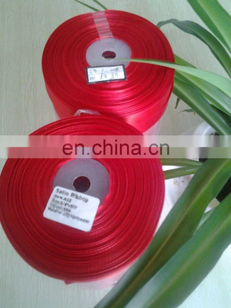 wholesale 100% polyester satin ribbon for garment