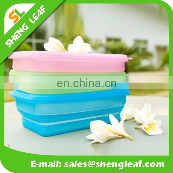 beautifu color bowl Silicone folding food serving bowls