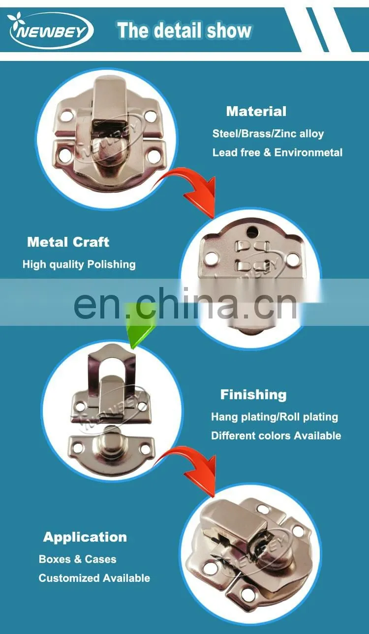 Chinese suppliers Small Metal US General Tool Drawer Box Latch