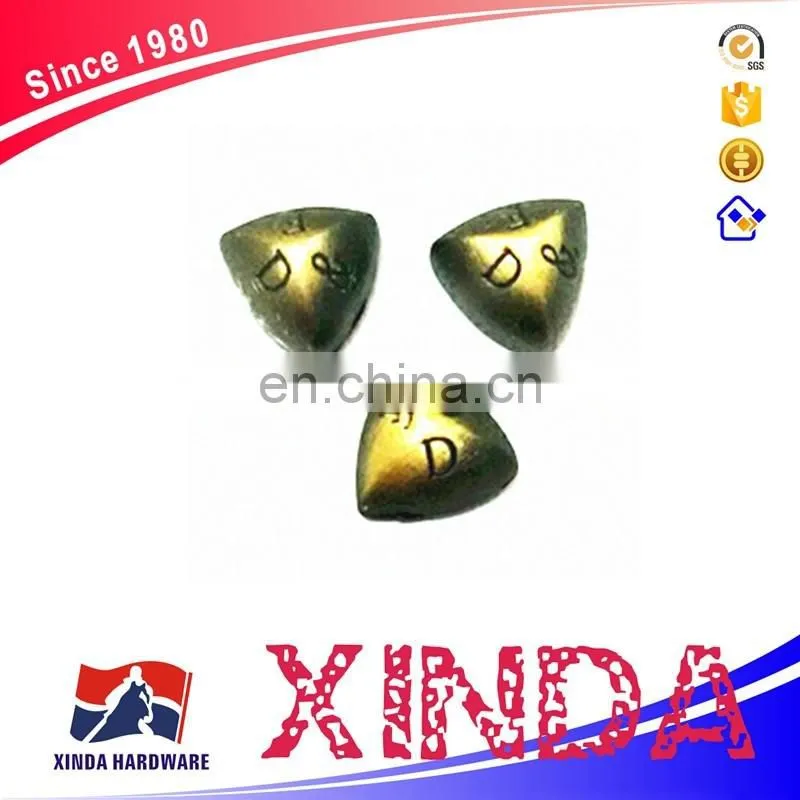 Triangle shape metal rivets, metal rivets for clothing