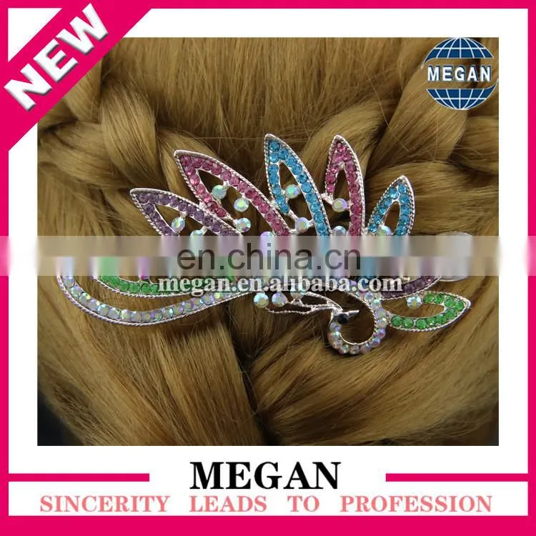 Cheap promotion rhinestone crystal hair ornament jewelry/headwear accessories
