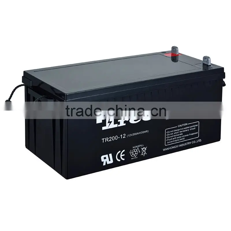 Manufacture High Capacity 12v Battery 200AH Agm Battery