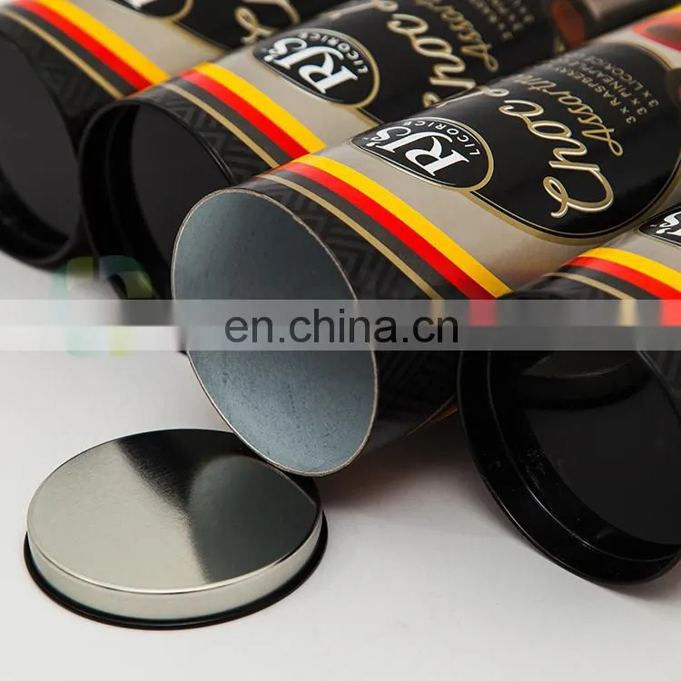Custom round shaped paper material cookie verpackung cookie boxes