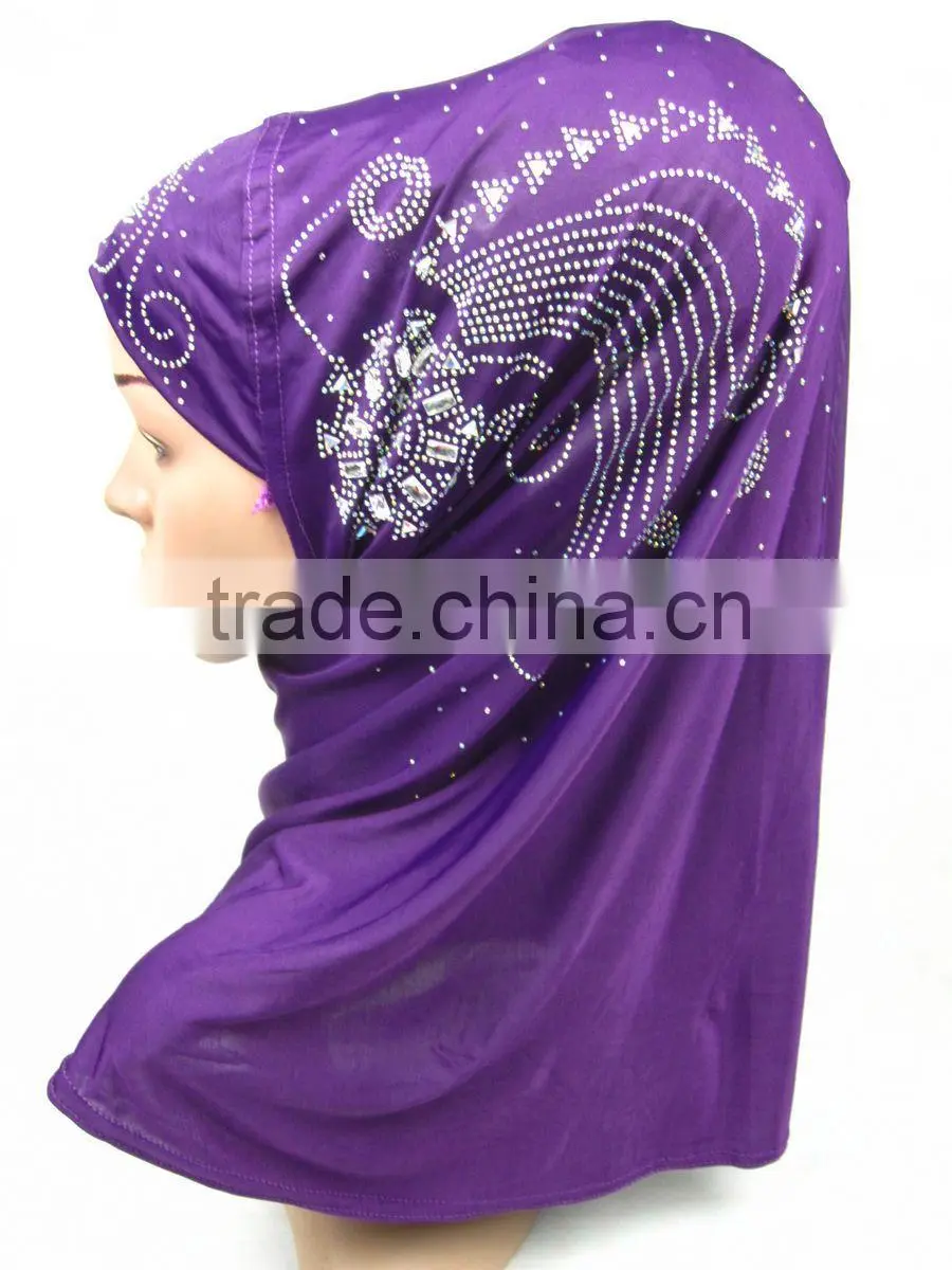 A236 Newest design fashion beaded muslim hijab