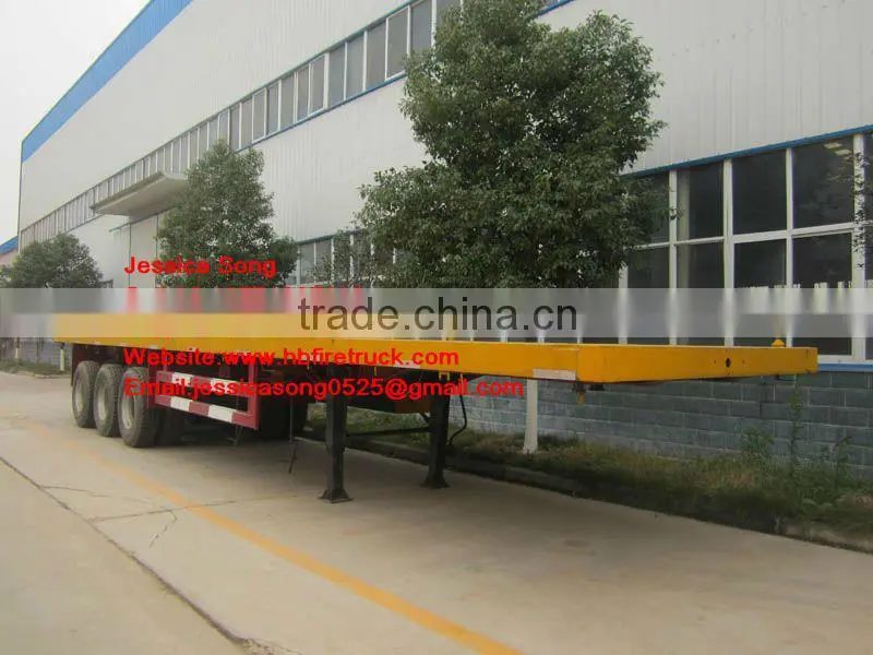 3 axles flatbed semi-trailer 35ton