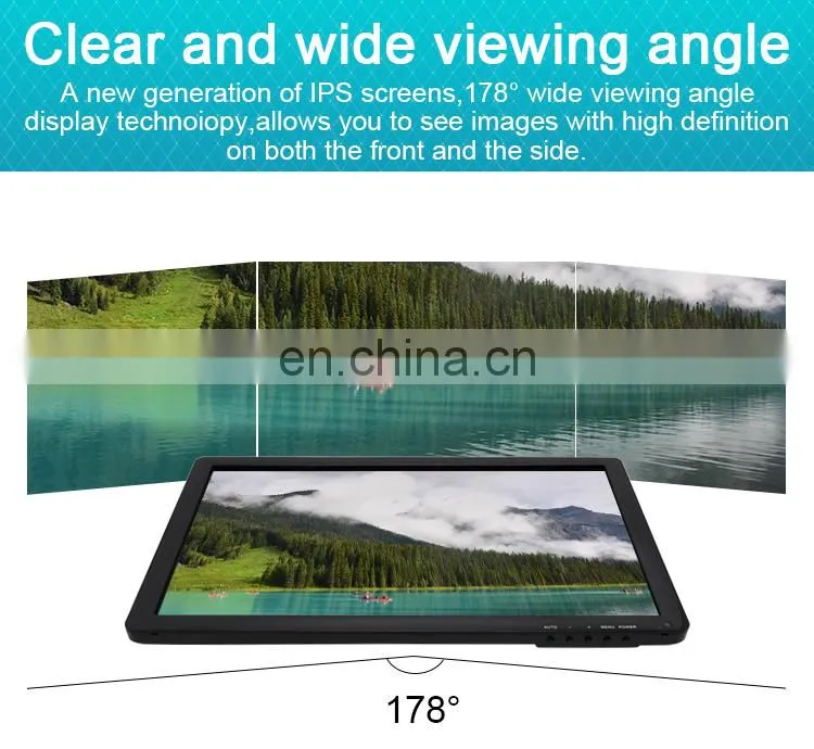 dust proof wide screen computer display capacitive 19 inch lcd touch screen monitor