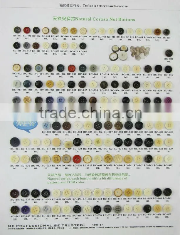 4Holes Dyeable Natual Corozo Button