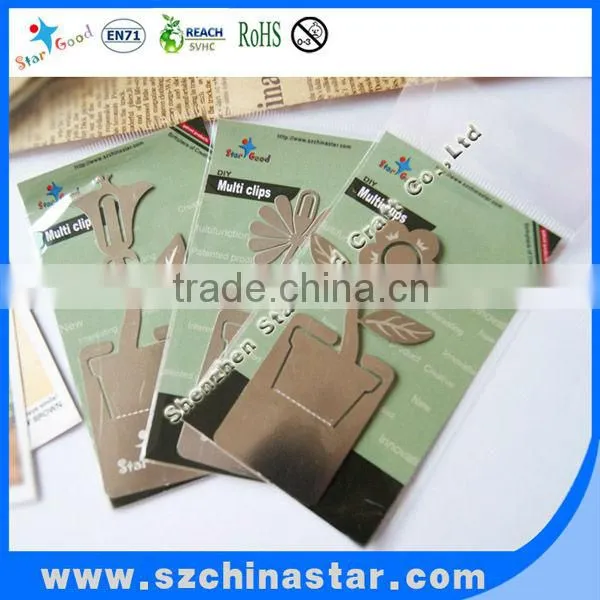 High quality products flower book clip in Shenzhen