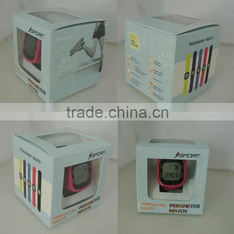 Digital Fitness g sensor USB Wristband Pedometer Watch