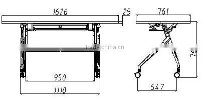 Hote sale high quality folding conference table meeting table for office HD12A/B-E