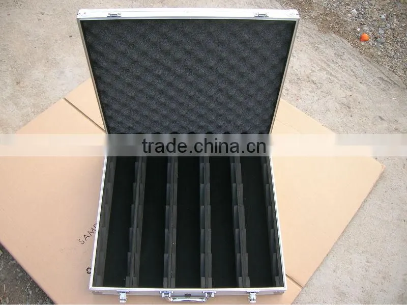 aluminum sample case trolley trolley case with rolling display box for tile with logo print