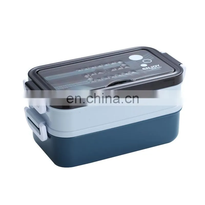 304 Stainless Steel Lunch Box Bento Box For School Kids Office Worker 2layers Lunch Container Food Storage Box
