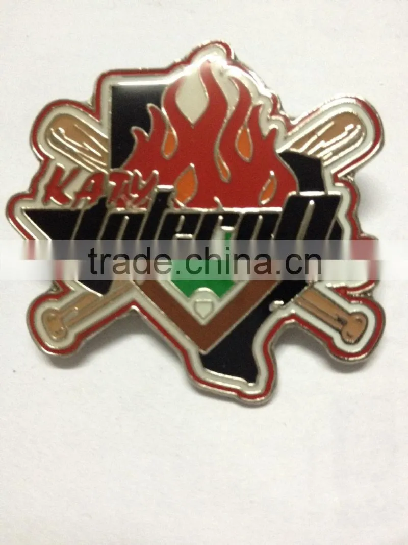 Custom soft enamel baseball pins badges sports pin