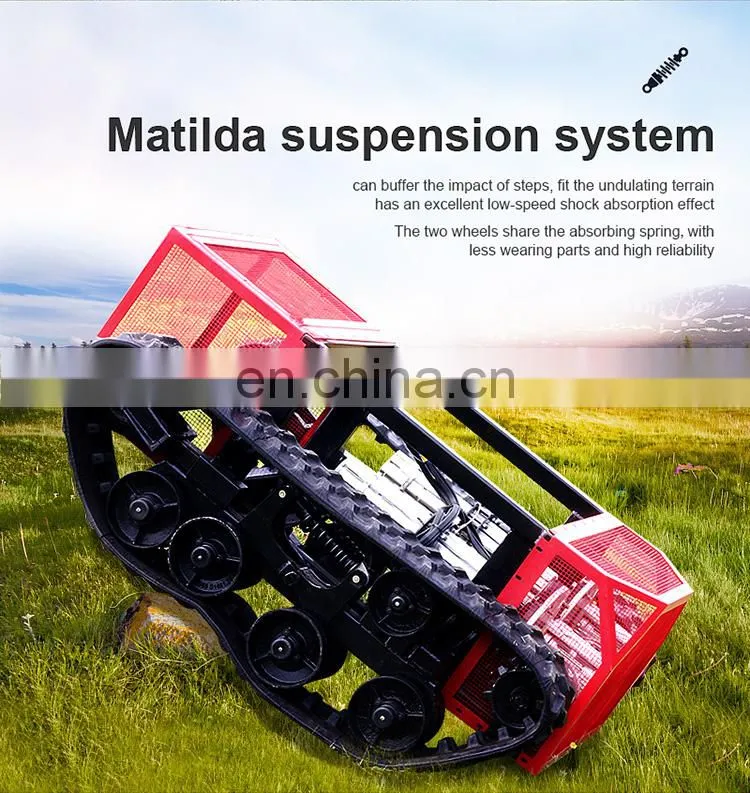 Big power provide 380V generator supply rubber track robot platform tracked robot chassis underwater robot chassis