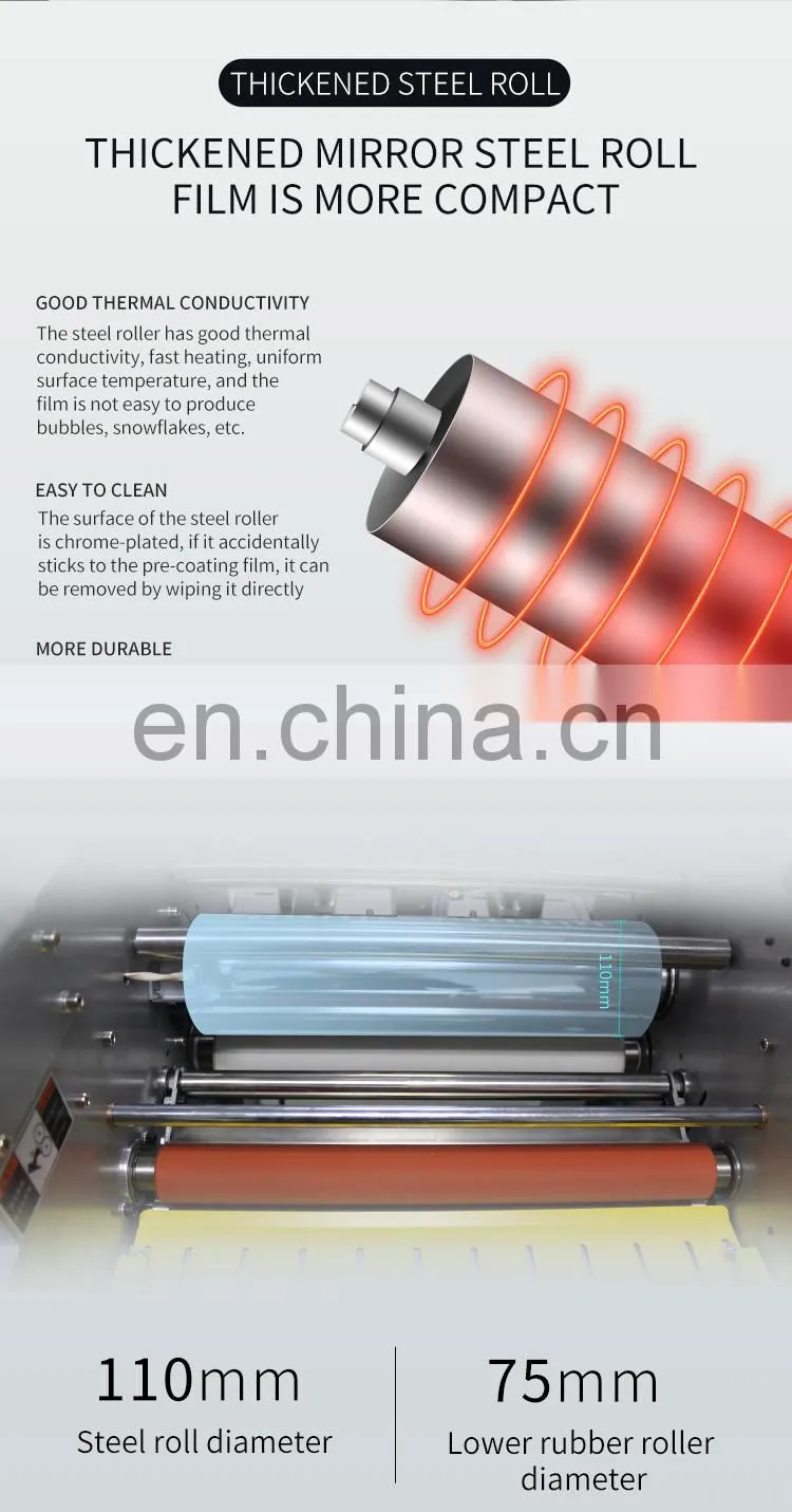 Hot Sale 390Mm Hydraulic Automatic Thermal Roll Laminator Lamination Laminating Machine
