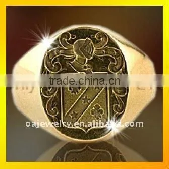 hot sell new custom design signet rings for men paypal accept