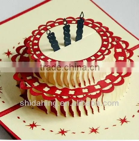 handmade 3d pop up greeting card